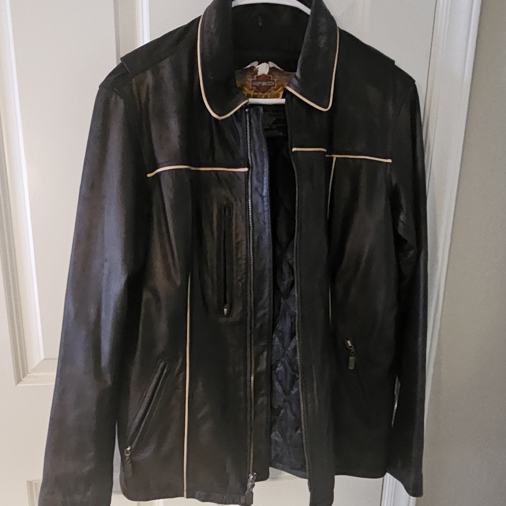 Womens Harley Davidson Leather Jacket Large